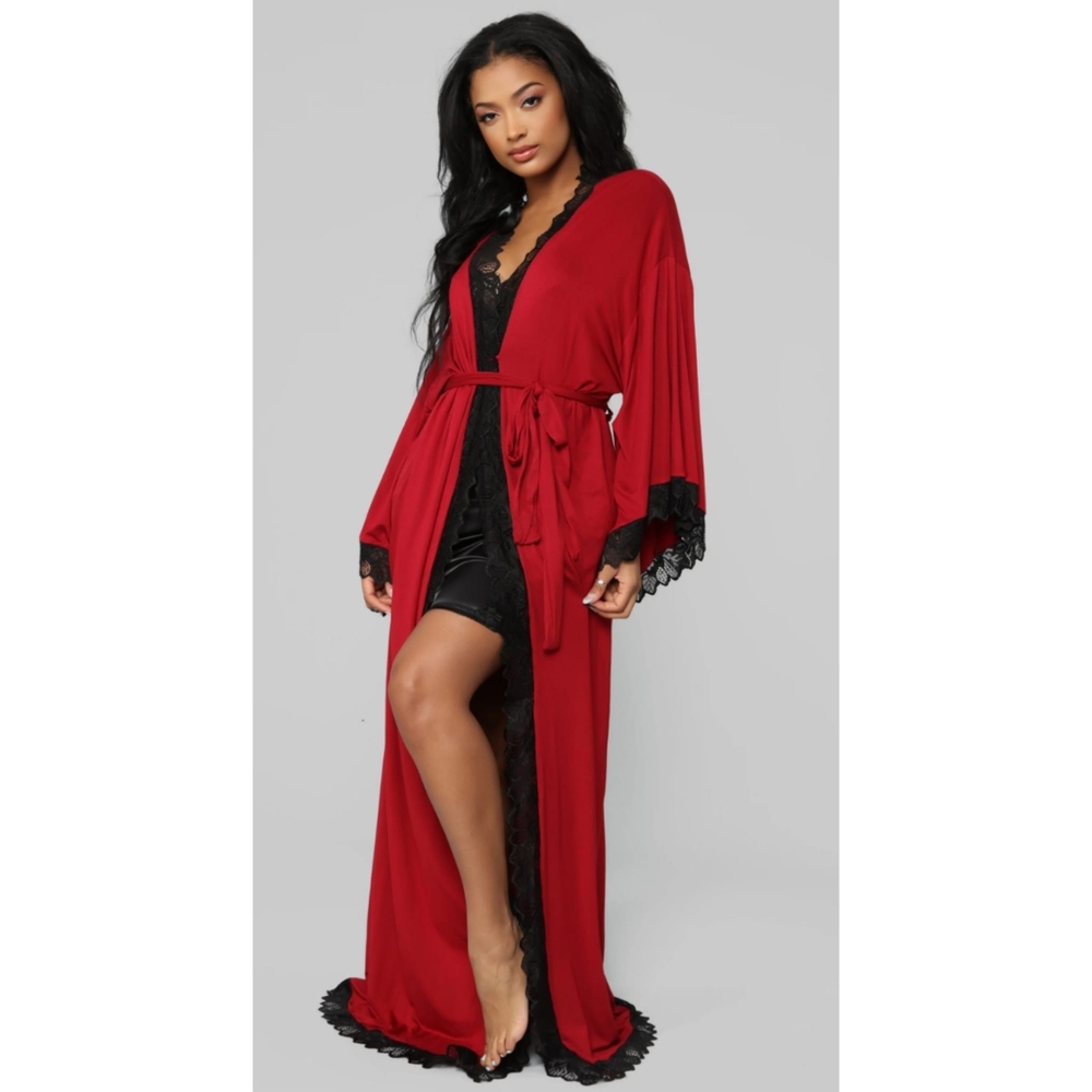 Long vintage house coat